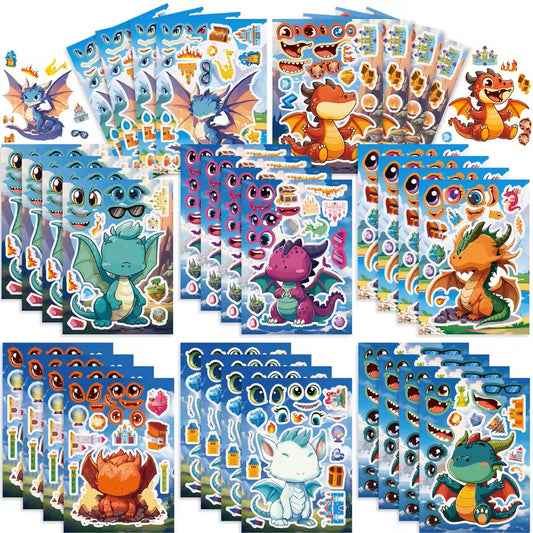 Make A Face Dragon Stickers
