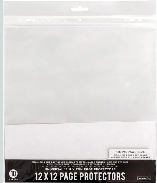 10 Pack 12 x 12 Scrapbook Page Protectors