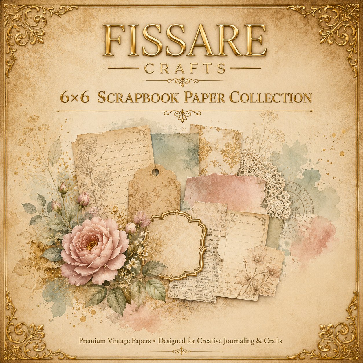 6x6 Designer Scrapbook Paper Collections