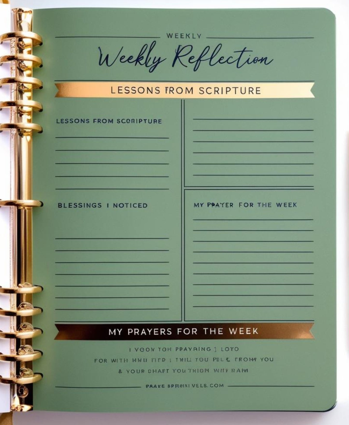 Reflections of Grace Faith Journaling Kit – 25 Scripture, Prayer & Reflection Pages 8.5x11