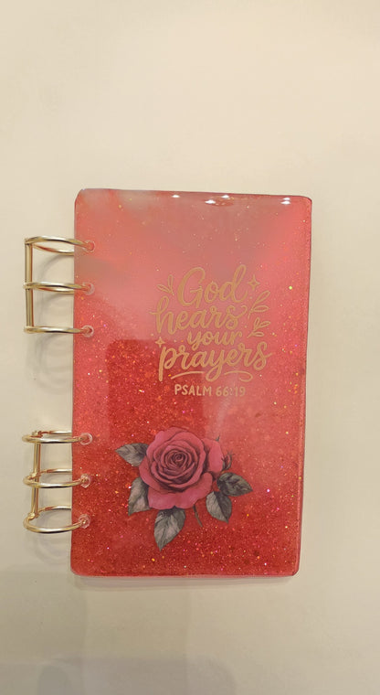 Personalized Custom Resin 3 Ring Binder Journal