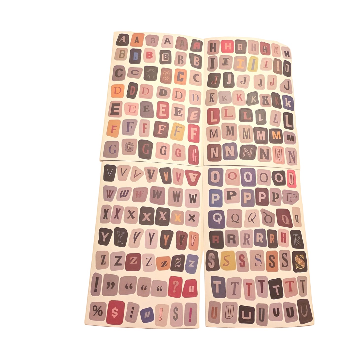 Vintage Magazine Letter Stickers - Waterproof Ransom Alphabet & Number Stickers for Scrapbooking