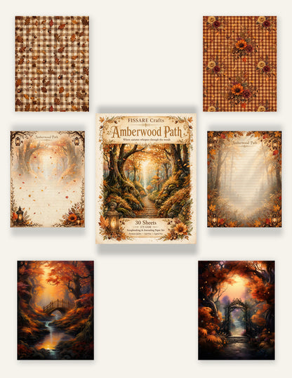 Fall Scrapbook & Junk Journal Paper Bundle | FISSARE Crafts