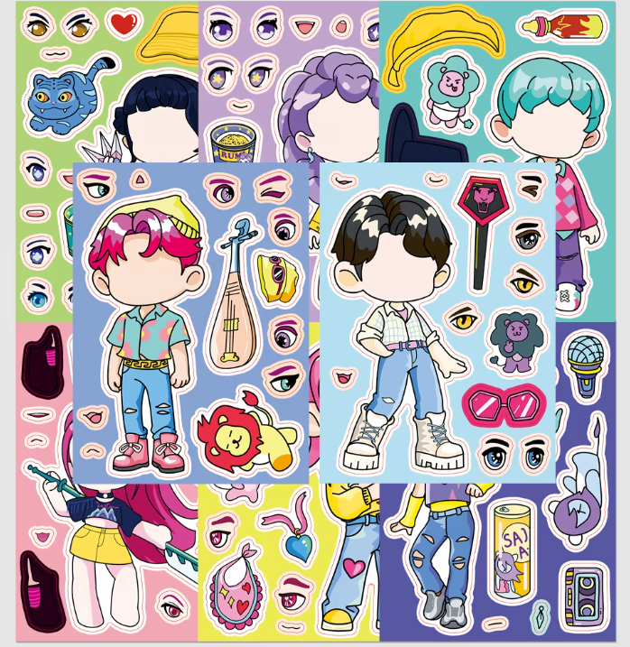 16-Sheet K-Pop Demon Hunter Sticker Pack