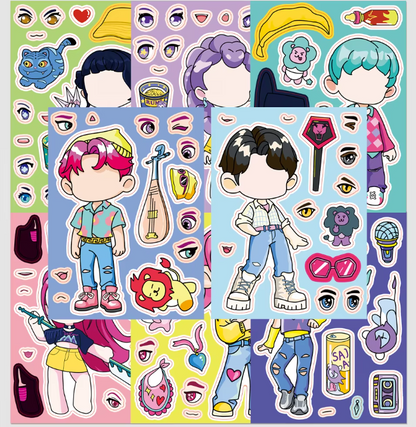 16-Sheet K-Pop Demon Hunter Sticker Pack
