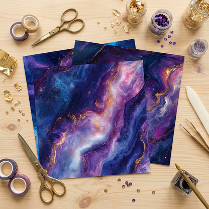 Designer Marble Scrapbook Paper Collection 6x6
