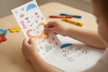 Assorted Make-a-Face Sticker Set
