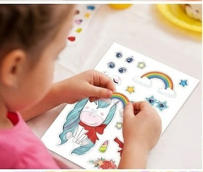 Assorted Make-a-Face Mix and Match Stickers  for Goodie Bag fillers and Party Favors.