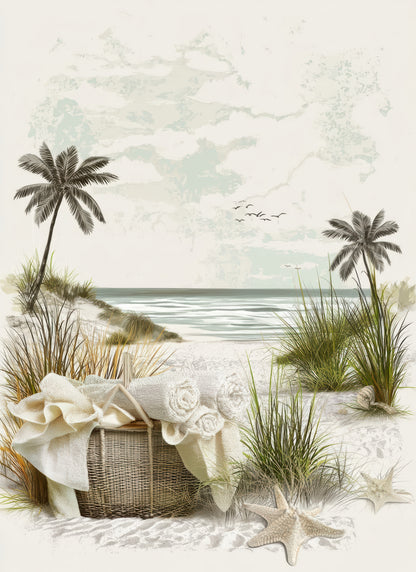 Fissare Crafts Beachfront Memories Scrapbook Paper Pack - 25 Beachfront & Coastal Themed Sheets