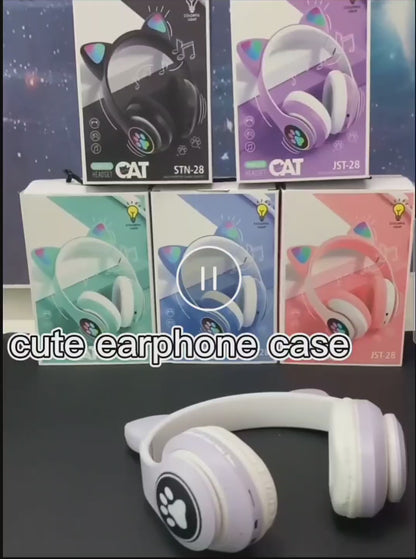 Cat Ears Bluetooth 5.0 Foldable Stereo Headset