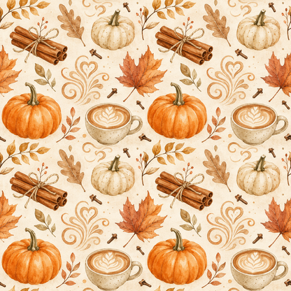 Pumpkin Spice Collection — 30‑Sheet Scrapbook & Journaling Set
