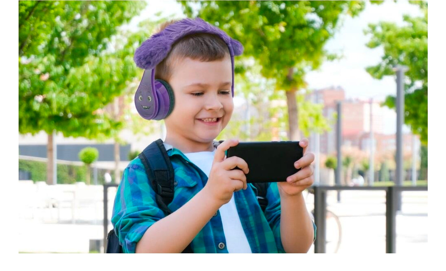 EKids IF Bluetooth Headphones for Kids Wireless Earphones with Microphone Includes Aux

Cord