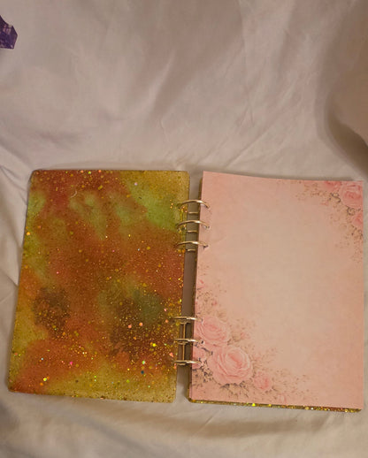 Personalized Custom Resin 3 Ring Binder Journal