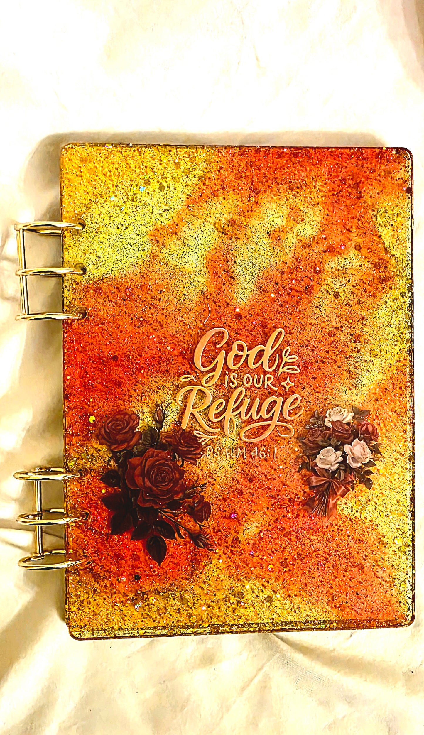 Personalized Custom Resin 3 Ring Binder Journal
