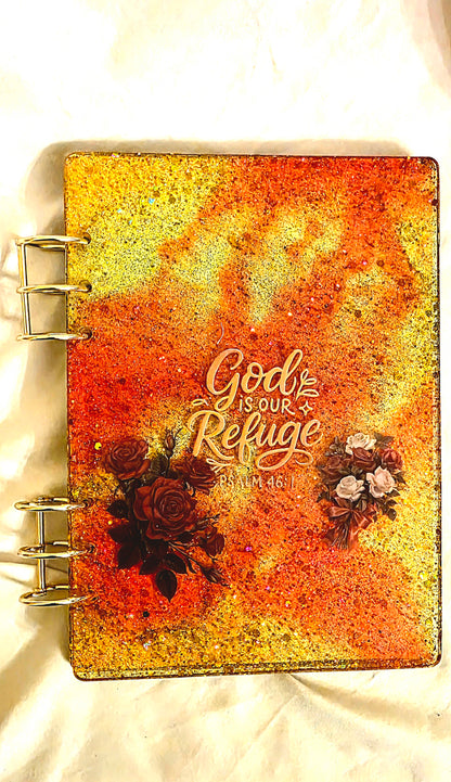 Personalized Custom Resin 3 Ring Binder Journal