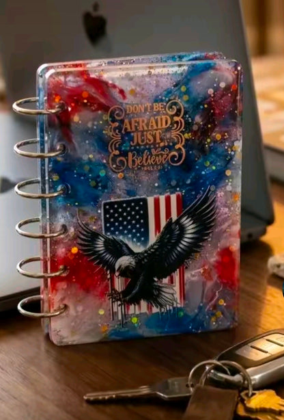 Personalized Custom Resin 3 Ring Binder Journal