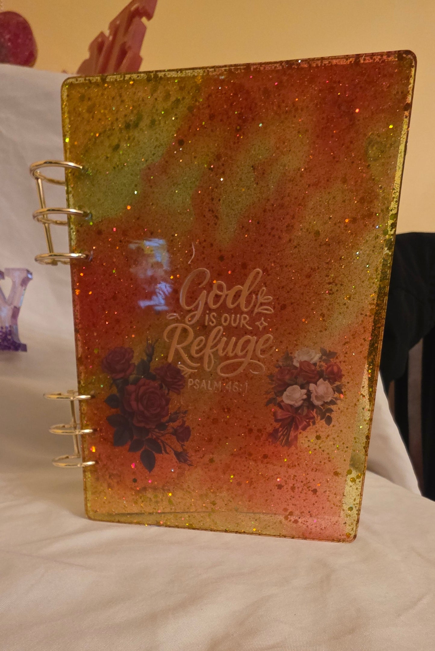 Personalized Custom Resin 3 Ring Binder Journal