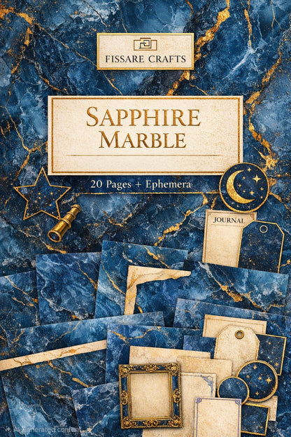 Marble Scrapbook Paper Collection – Luxury Marble Decorative Paper Sets for Journaling, Scrapbooking, Card Making & Paper Crafts