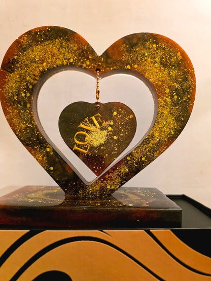 Custom Hand Crafted Resin Hearts