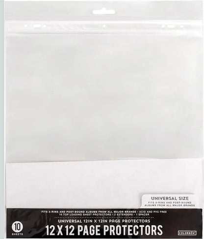 10 Pack 12 x 12 Scrapbook Page Protectors